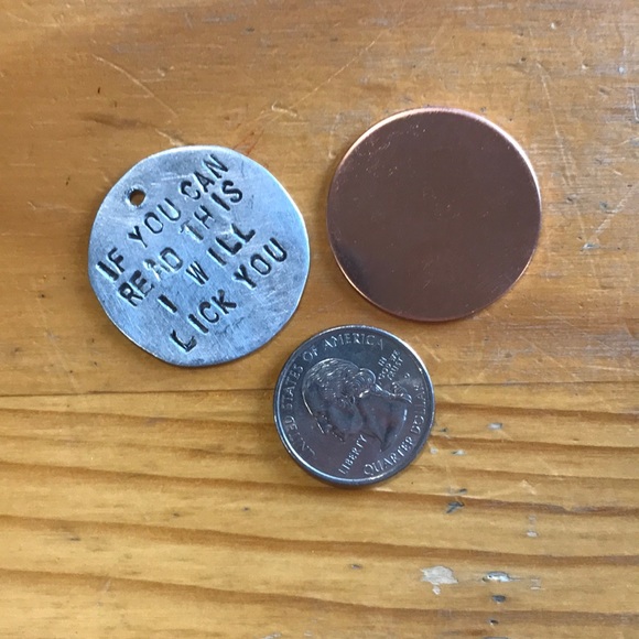 Custom hand made Nickel or copper I.D. tag - Picture 2 of 4